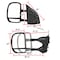 Spec-D Tuning 99-07 Ford F250 Towing Mirrors- Power Heated LED RMX-F25099LEDH-P-FS - alternate 3